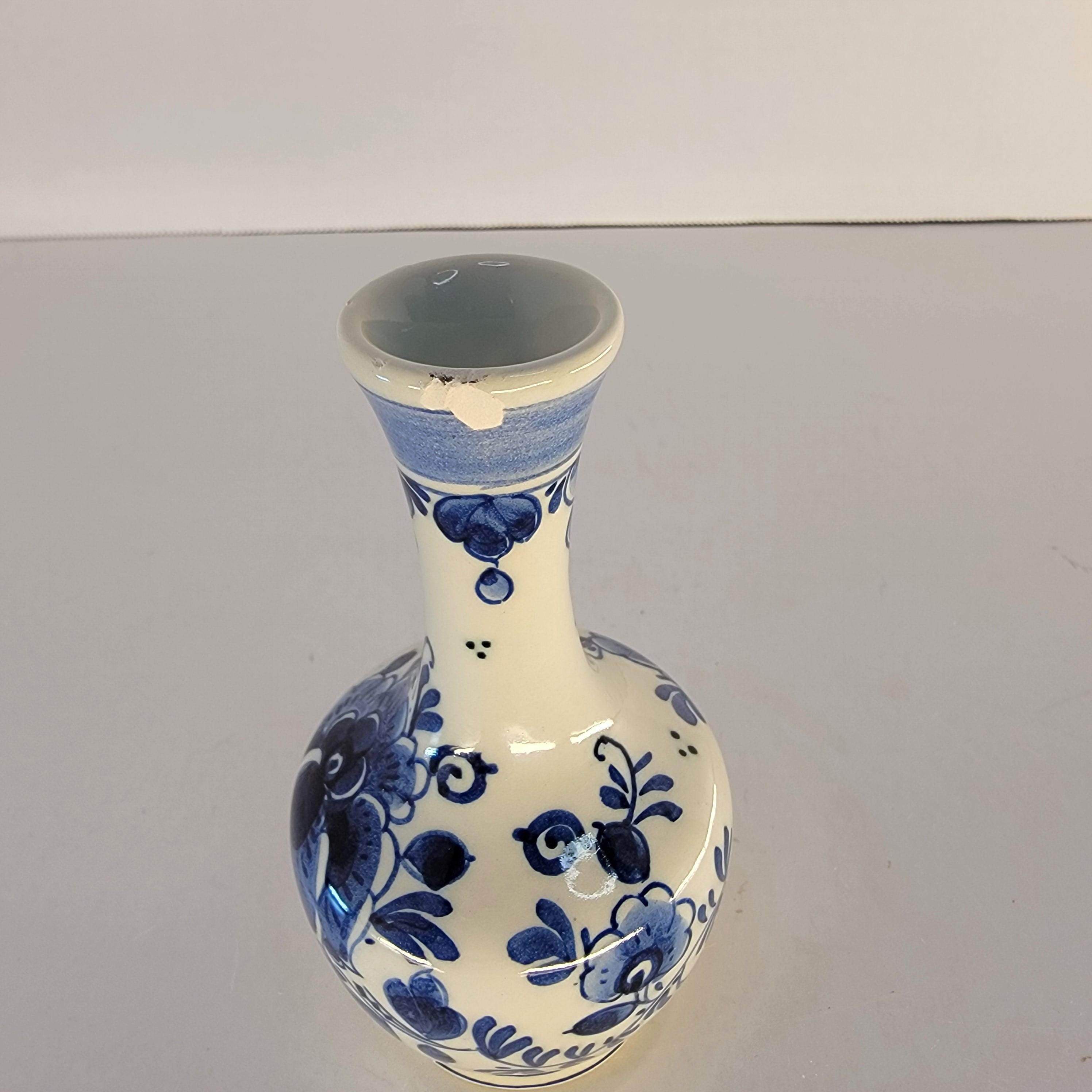 Vintage Delfts Blauw Pitcher Bud Vase Set: Hand Painted Delft Blue ...