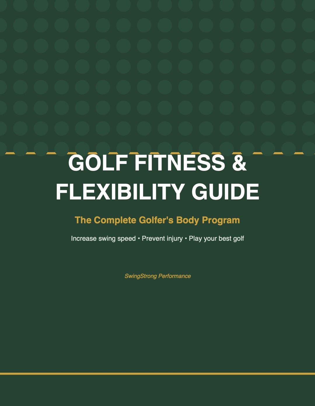 Golf Program Golf Fitness and Flexibility Guide PDF | Golf Workout Program | - Etsy