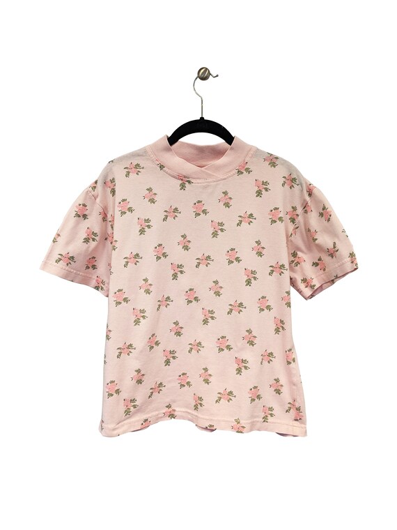 Pink Floral Top Etsy