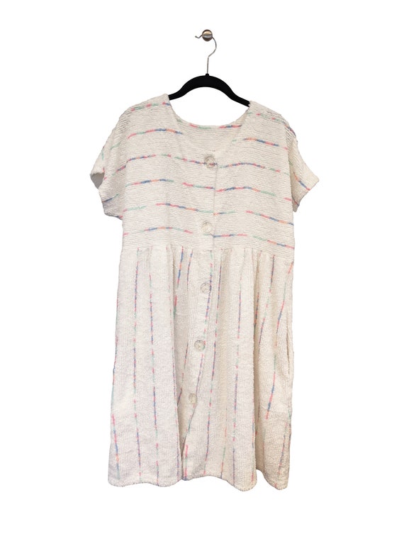 Fuzzy terrycloth dress