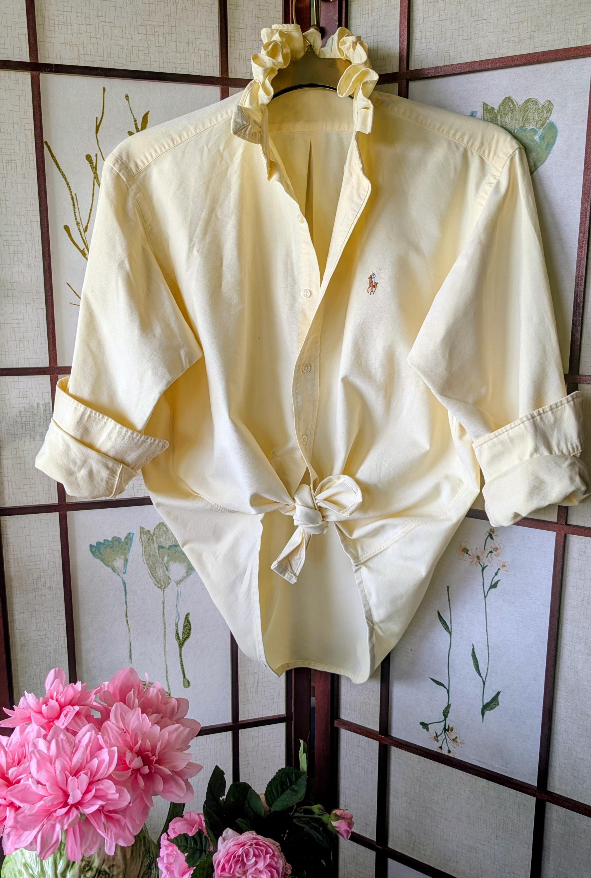 Ralph Lauren Ruffle Blouse - Etsy