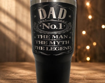 Taza de viaje para el Día del Padre - El mejor regalo para papá - Taza de acero inoxidable