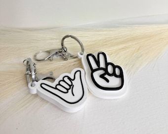 Custom Hand Sign Keychain | 3D Printed