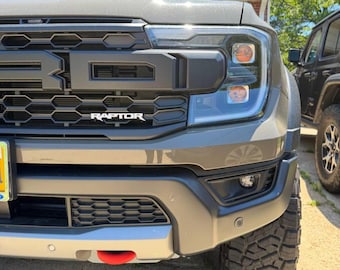 Performance Style Grille Emblem – White PETG 3D Printed | Zip Tie Included