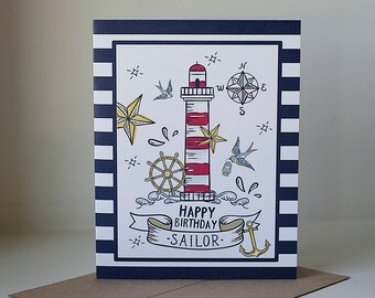 nautical card etsy