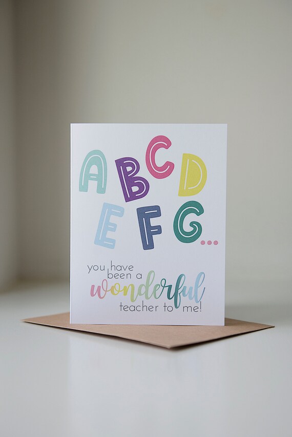 gift card for preschool teacher