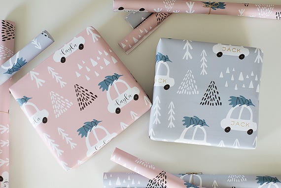 personalized gift wrap personalized