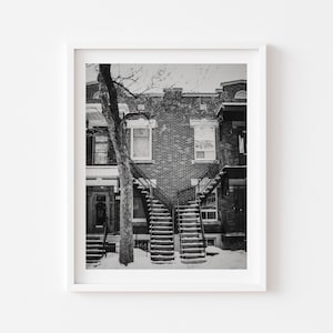 Digital Download, Montreal staircases of Montreal, Digital download Montreal city poster,  Downloadable art, instant download,  Wall art