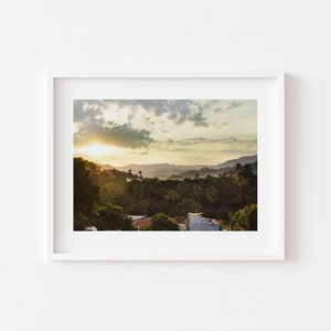 Téléchargement numérique, montagne San Pancho au coucher du soleil, impression montagne, photo nature, impression tropicale jungle, art mural, décoration d'intérieur, téléchargement immédiat