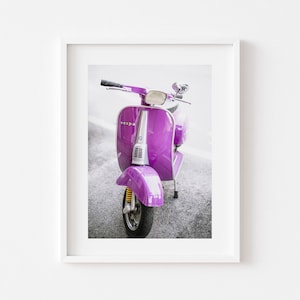 Digital Download, Italy Vespa Print, Purple Vespa Photo,  Retro Hipster Print, Vespa Photography, Scooter photo, Vespa Art Print