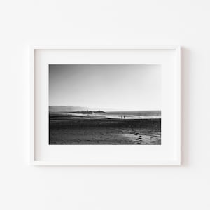 Digital Download, Beach print, Black and white beach photo, Nazare Portugal, Travel print, Downloadable photo print, Instant download,