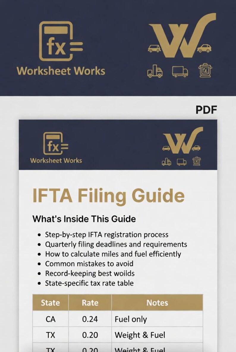 Ifta Dmv File Example.pdf IFTA Filing Guide - Etsy