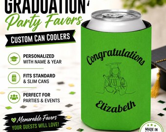Graduation Party Favors Abschlussfeier Dosenkühler Personalisiertes Abschluss Party Favor Benutzerdefinierter Abschluss Dosenkühler Congrats Grad Party