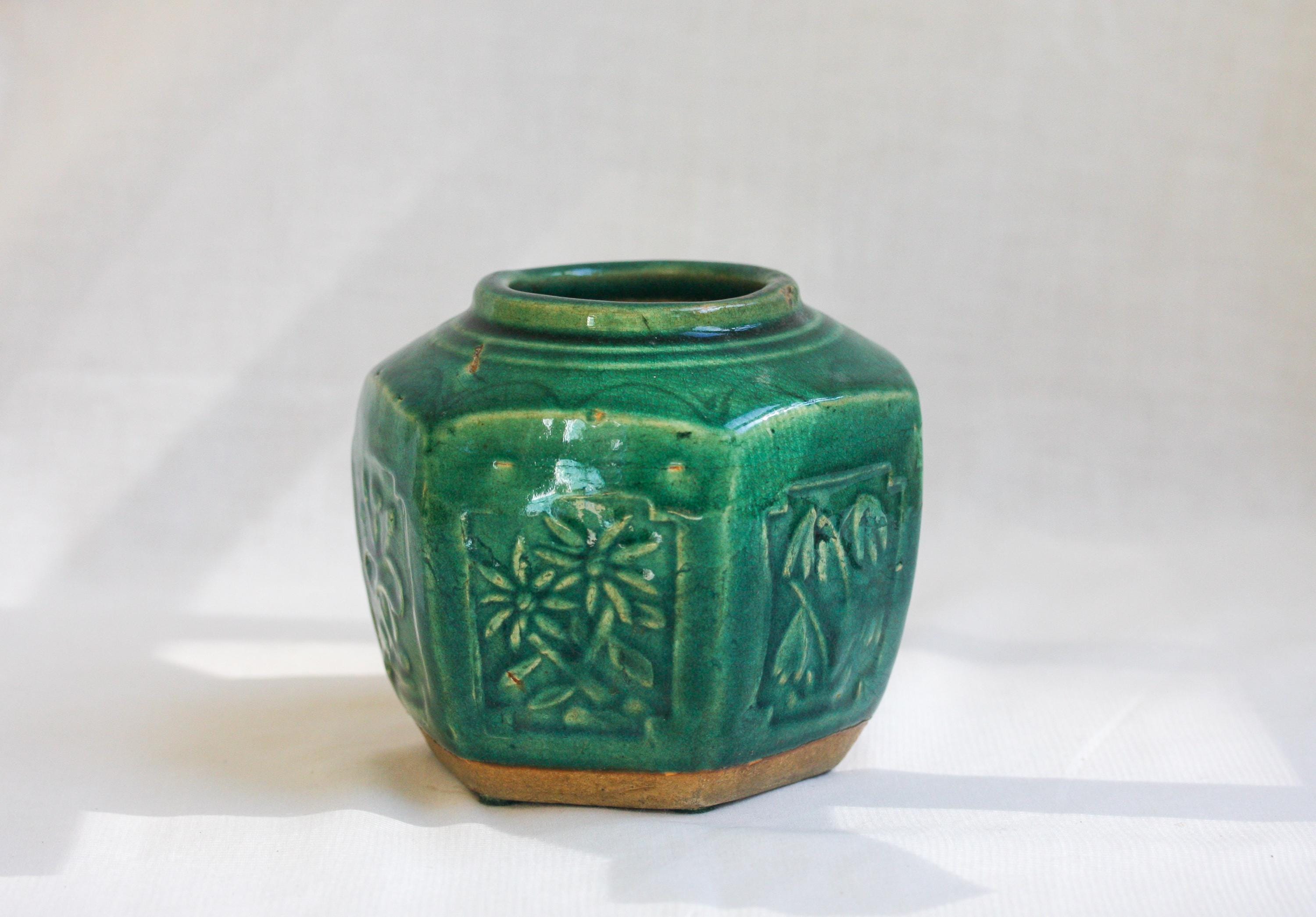 Green Antique Ginger Jars - Etsy
