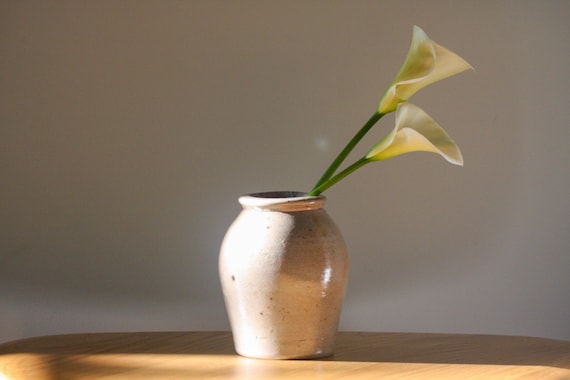Vintage Salt-Glazed Pottery Crock
