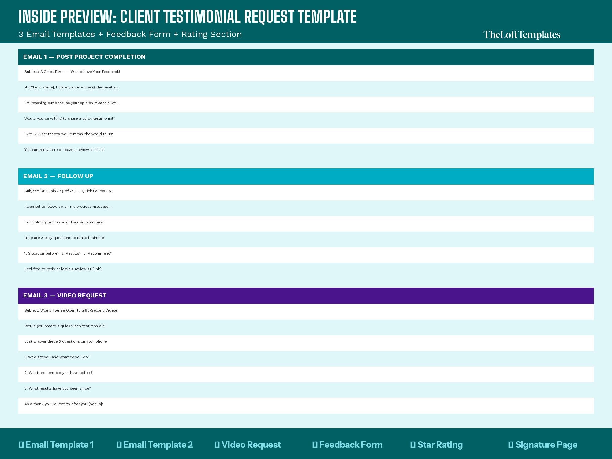 Client Testimonial Request Template | Review Request Email Templates ...