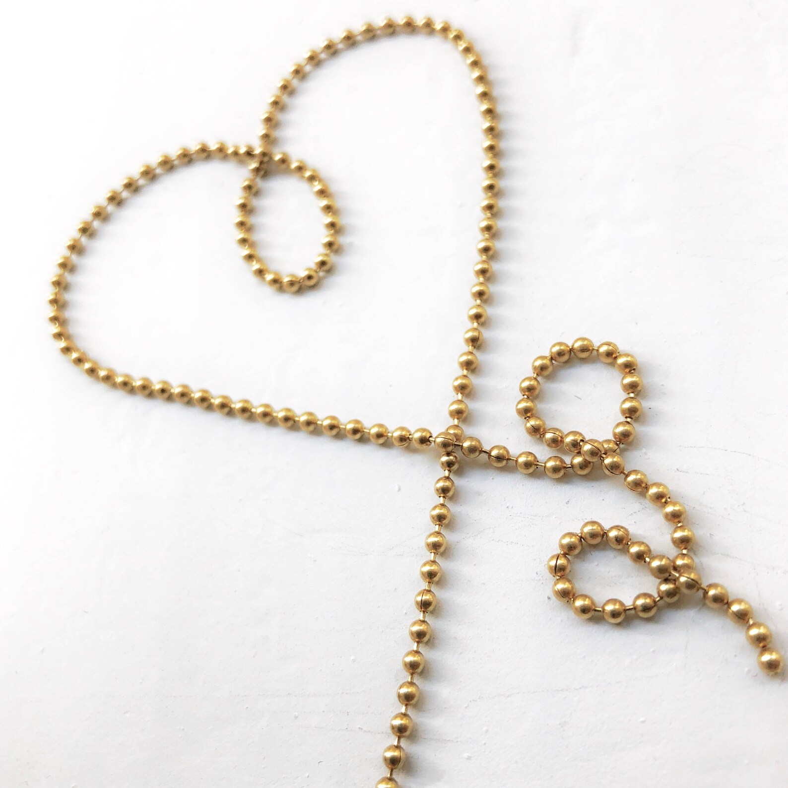 Gold Solid Brass Ball Chain Necklace 1.8mm Beaded Chain With Etsy
