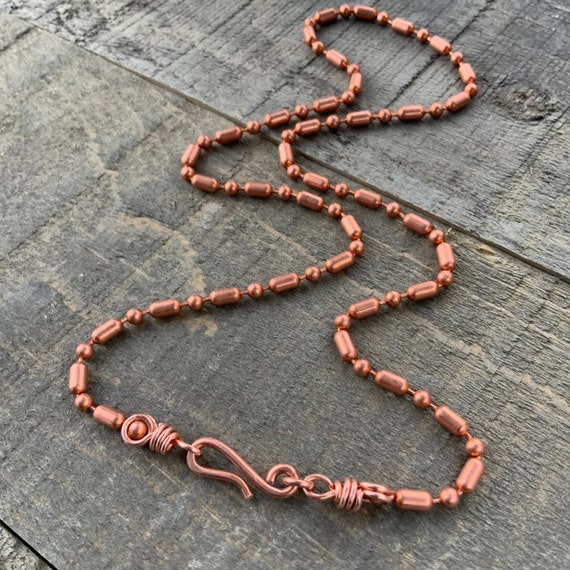 Chunky Copper Chain Necklace with Easy Open Clasp - Got Style Now