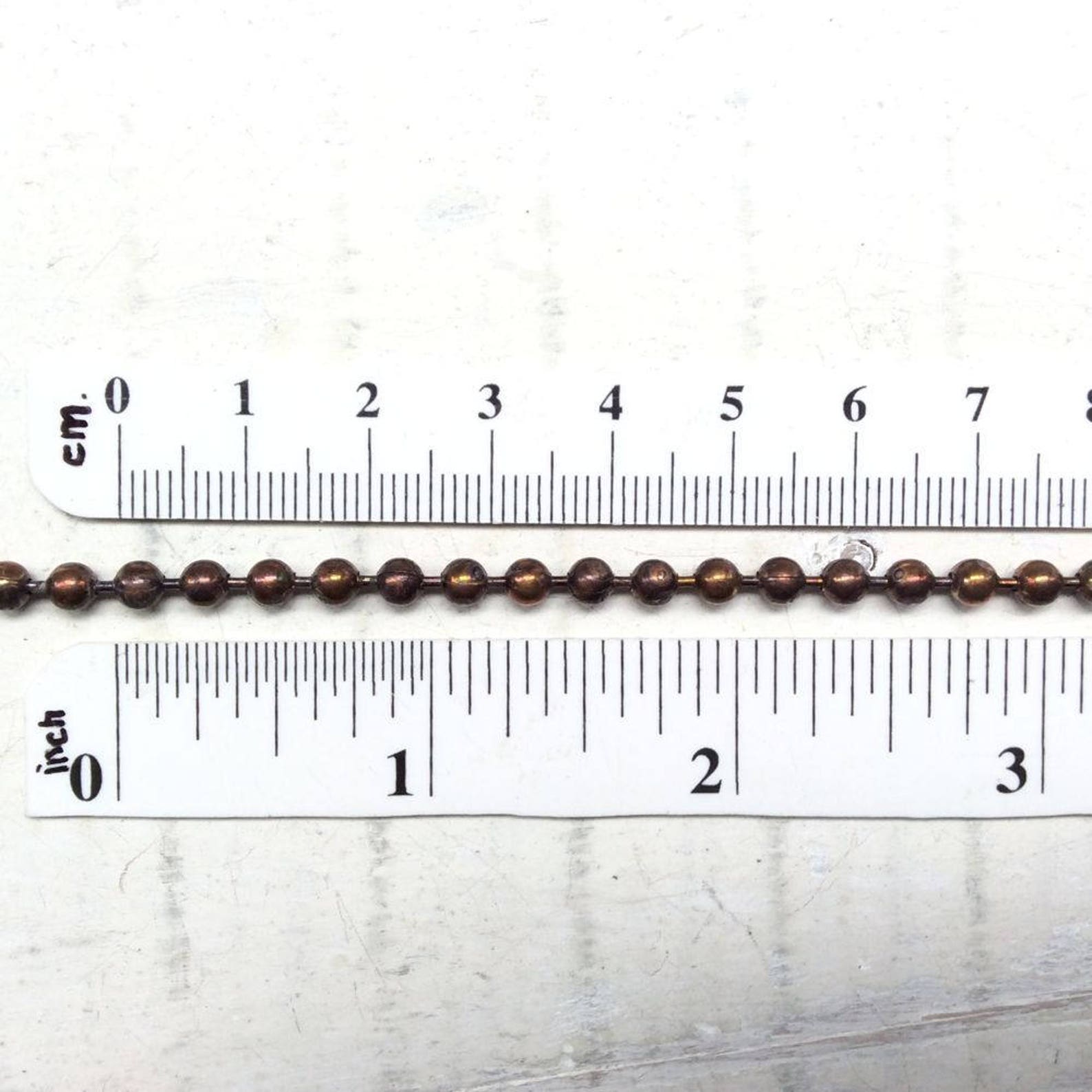 4.0mm Antique Solid Brass Large Ball Chain 4mm Steampunk Big Etsy