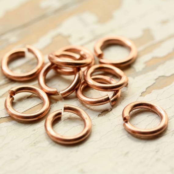 pkg of 350-1 Oz 20 Ga Vintage BRASS JUMP RINGS 7 MM O//D Brass Saw-Cut