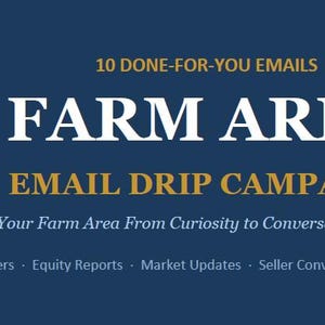 Farm Email Templates | Email Drip Campaign | Geographic Farming | CMA Email | Real Estate Marketing | Email Scripts | Instant Download PDF