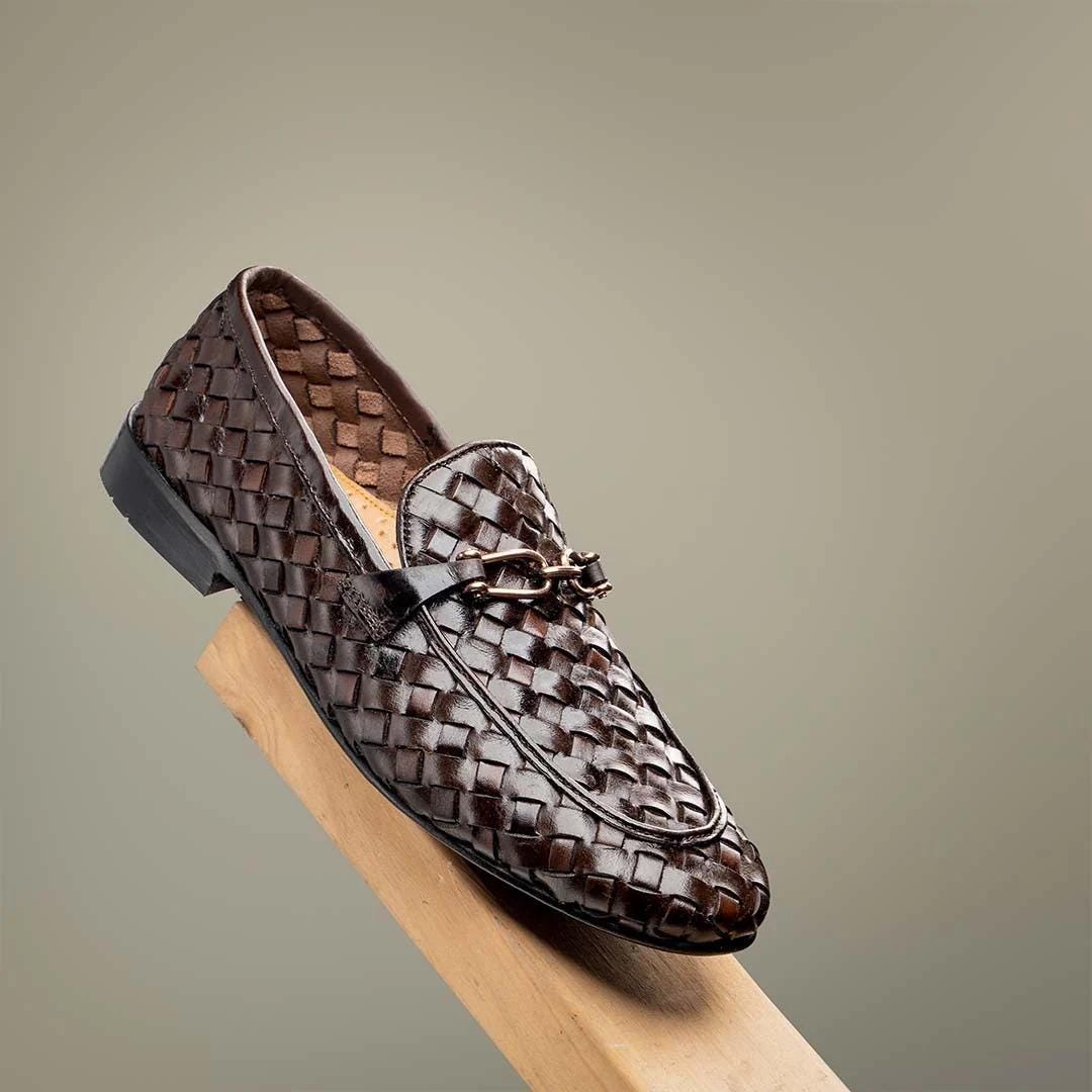 Mens Woven Leather Shoes - Etsy