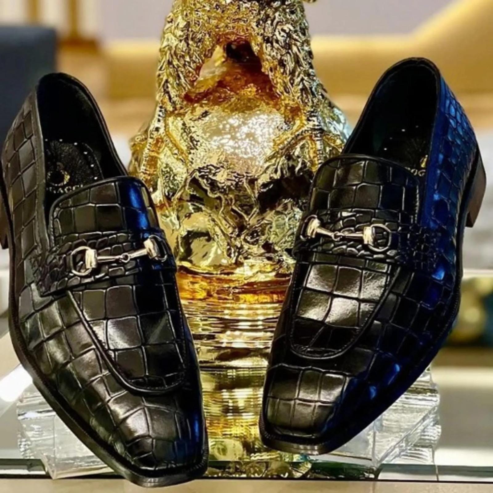 Crocodile Leather Loafers - Etsy display picture 2
