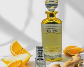 Óleo Perfumado Talismã Azul | Almíscar sem Álcool | Fragrância Almiscarada Limpa de Pera e Bergamota | Aroma Amadeirado Fresco de Nicho | Óleo Perfumado Árabe Unissex