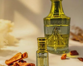 Óleo Perfumado Ameer Al Oud Surrati | Almíscar sem Álcool | Fragrância Amadeirada de Oud, Baunilha e Âmbar | Aroma Oriental Árabe Rico | Óleo Perfumado Unissex