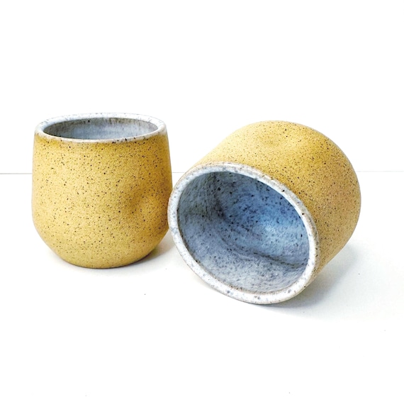 Handmade Ceramic CUP/ color: Ocean Sand (5oz)