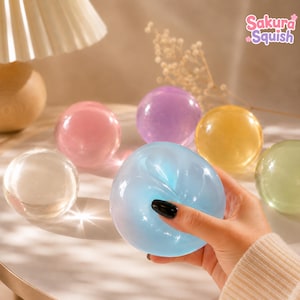 Handmade Coconut Oil Stress Ball Squishy Vaseline, Crispy Slow Rise Fidget Toy (6cm)
