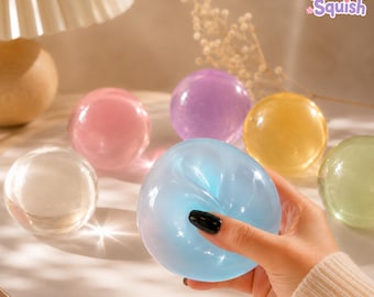 Handmade Coconut Oil Stress Ball Squishy Vaseline, Crispy Slow Rise Fidget Toy (6cm)