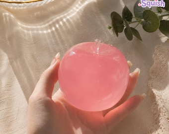 Juguete blando de manzana Kawaii: Alivia el estrés, juguete sensorial para el escritorio, decoración ASMR, bolsa sorpresa