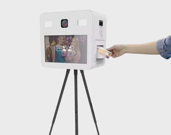 Metal Windows DSLR Selfie Pod Photobooth With Internal Printer Slot