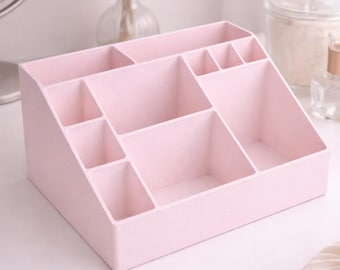 Minimalist Makeup Organizer | Vanity Storage | Cosmetic Holder | Skincare Organizer | Gift for Her