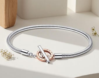 ヴィンテージ スターリングシルバー ハートチャーム Tバーブレスレット