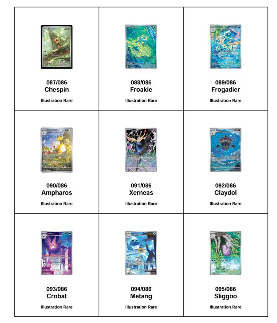 Chaos Rising Master Set Checklist & Binder Placeholder Bundle | Pokémon ...
