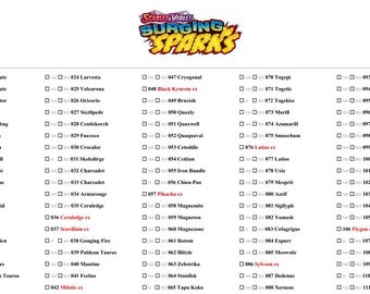 Pokémon Surging Sparks Master Set Checkliste | NH RH H Tracker | Printable Ordner Checkliste PDF