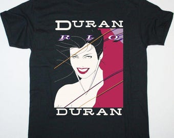 Camiseta de rock con logo gráfico vintage de Duran Duran 'RIO'