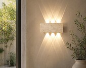 LED Stone Wall Lamp Waterproof Outdoor Indoor Sconce Retro Bedside Garden Light Fixture