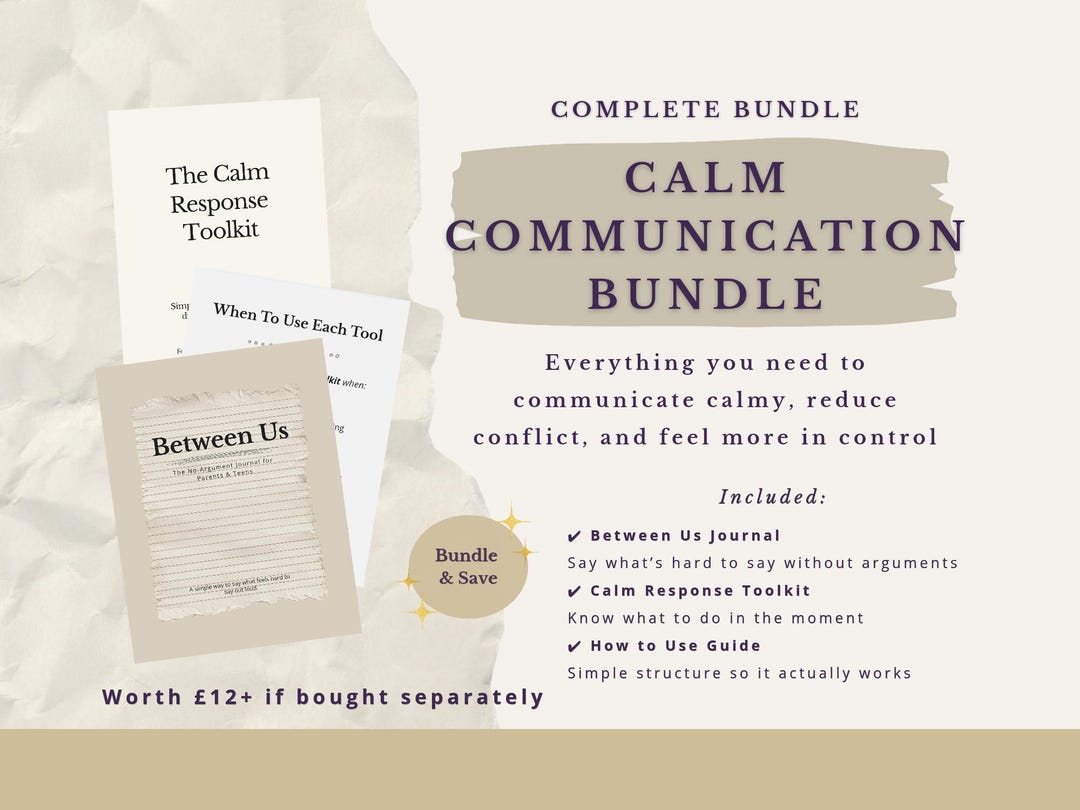 Calm Communication Bundle, Conflict Reduction, Emotional Control ...