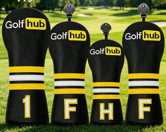 PU-golfdriverskydd, vattentätt och fleecefodrat, universellt skyddsöverdrag för 1/F/H-drivers.