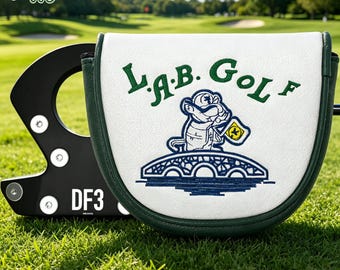 Nytt golfklubbskydd, centerinlägg, putterskydd, stort klubbhuvudskydd, magnetisk design, universell för båda öronen.