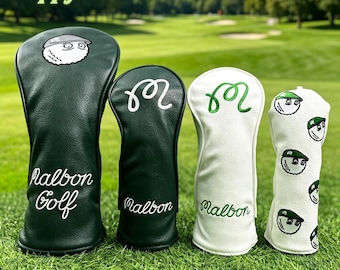 Golfklubbhuvudskydd, träkåpa, unisex golfklubbhuvudskydd