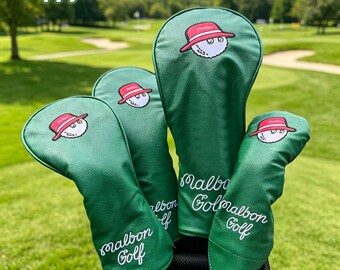 Skyddande överdrag för golfklubbor, klubbhuvud i PU-läder.