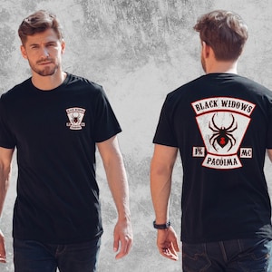 Black Widows Every Which Way But Loose T-Shirt - Biker Gang Fan