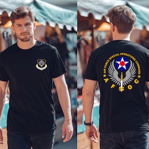 Air Force Special Operations Command - Men's Back And Front Tee T-shirt USA Size