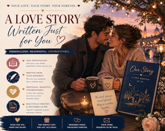 Personalized Love Story Book | Custom Couple Relationship Keepsake (PDF)