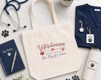 Bolsa de lona para veterinário | Salvando vidas, uma pata de cada vez