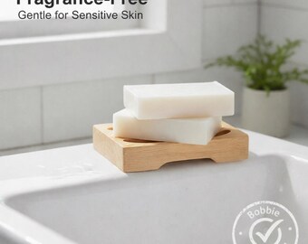 Unscented Goat Milk Soap for Sensitive Skin | Gentle Daily Bar | Handmade Natural Soap